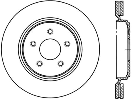 StopTech Power Slot 06-08 Cadillac XLR-V SC   06-09 Corvette (Z51) Rear Right Slotted CRYO Rotor For Discount