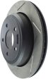 StopTech Power Slot 03-08 Crown Victoria Grand Marquis Rear Right Slotted Rotor Hot on Sale