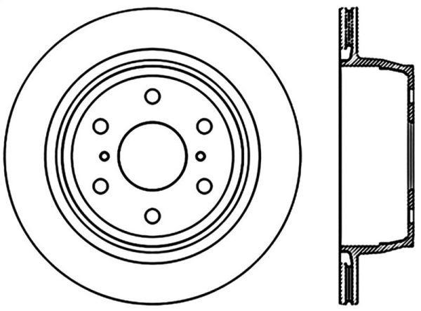 StopTech Power Slot 07-09 Cadillac Escalade   07-09 Chevy Avalanche Rear Left Slotted CRYO Rotor Supply