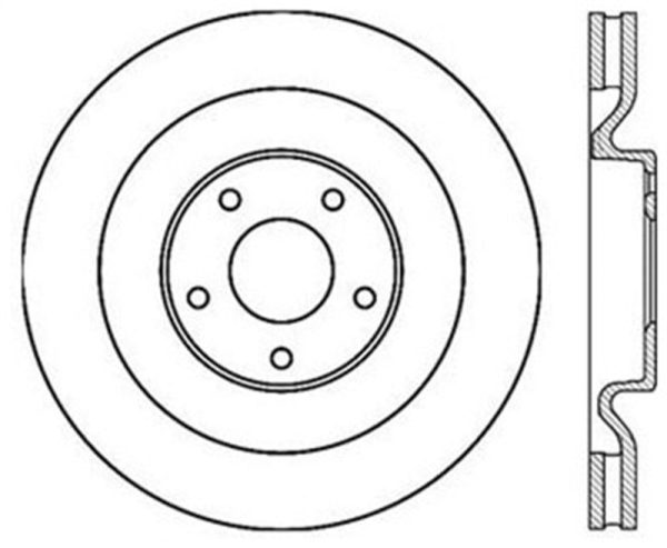 StopTech Power Slot 06-10 Corvette (Z06)   10 Corvette Grand Sport Front Right Slotted CRYO Rotor on Sale