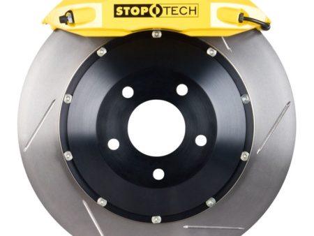 StopTech 08-13 BMW 1 Series   M3 Front BBK ST-40 Caliper Yellow   2pc Slotted 355x35mm Rotor Hot on Sale