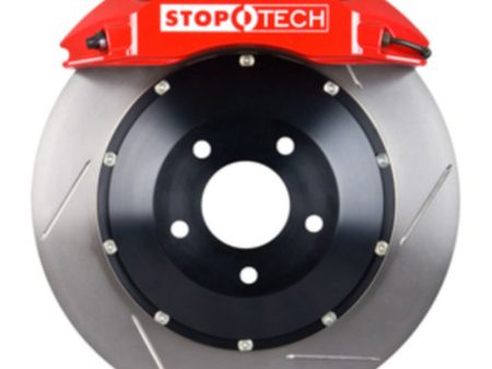 StopTech 07-09 Escalade Subarban Tahoe Yukon Rear BBK w  Red ST-60 Calipers Slotted 380x32mm Rotors Sale