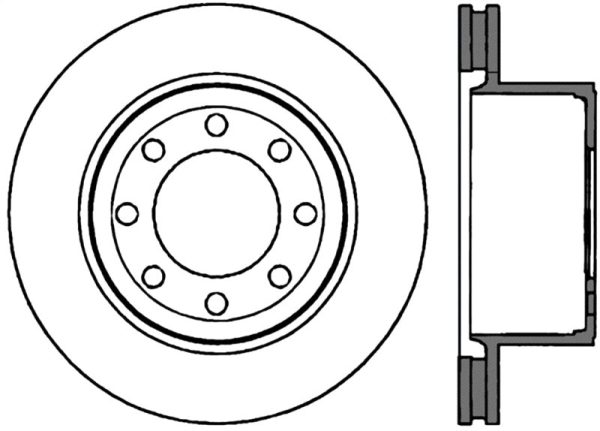 StopTech Power Slot 05-11 Ford F250 F350 PU 2WD 4WD Rear Right Slotted CRYO-STOP Rotor Discount