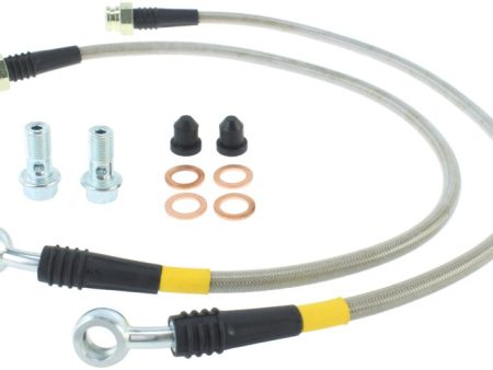 StopTech 14-15 Chevy Corvette Z51 (C7) V8 Stainless Steel Front Brake Lines Fashion