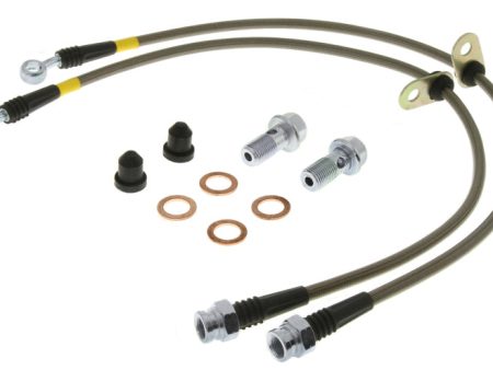 StopTech 00-04 Ferrari F360 04-05 F360 Stradale Rear Stainless Steel Brake Line Kit Fashion