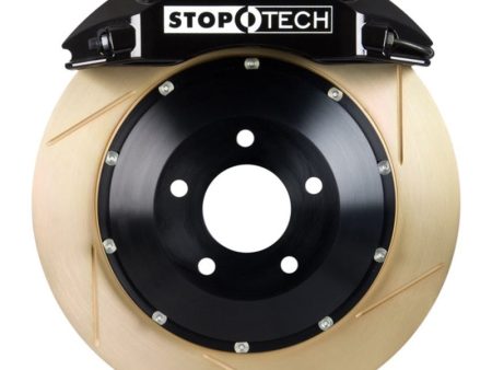 StopTech 05-10 Porsche 911 Carrera S (997) Front BBK ST-60 Caliper Black   2pc Zinc Slotted 355x35mm For Cheap