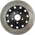 StopTech 17 Ford Flex  17 Ford Explorer w  Heavy Duty Brakes Front Left Slotted Rotor Hot on Sale