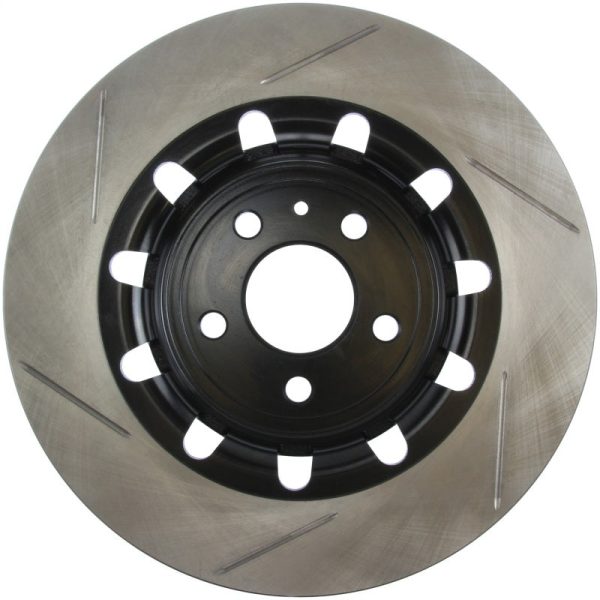 StopTech 17 Ford Flex  17 Ford Explorer w  Heavy Duty Brakes Front Left Slotted Rotor Hot on Sale