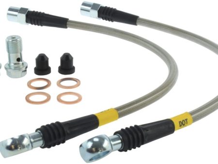 StopTech 02-03 Audi S6 Rear Stainless Steel Brake Line Kit Online Sale