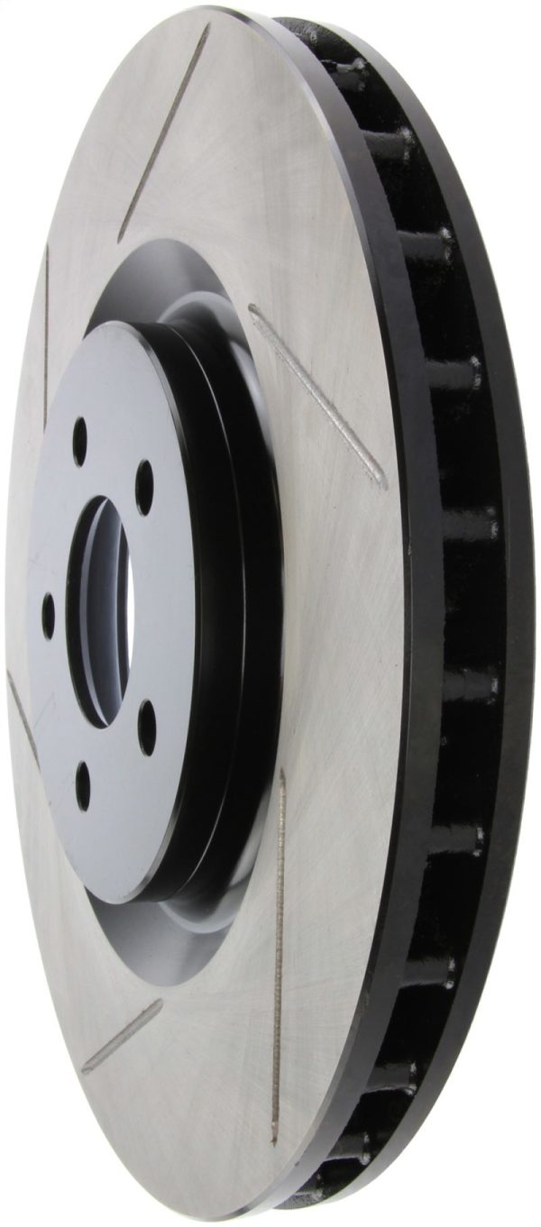 StopTech Power Slot 07-10 Ford Mustang Shelby Front Right Slotted Rotor For Sale