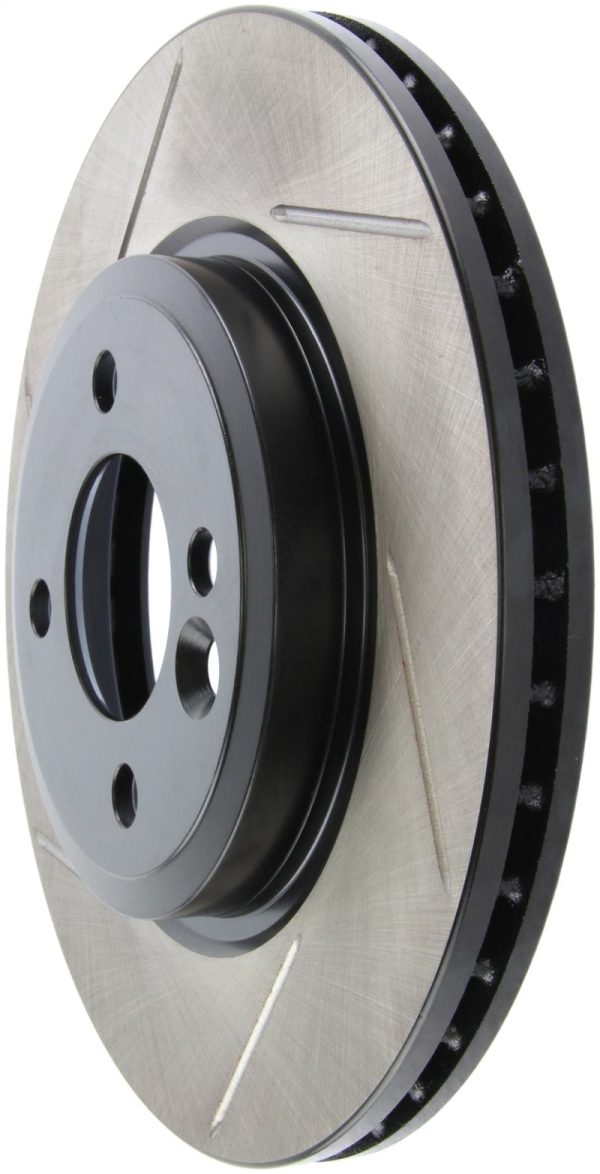 StopTech Power Slot 02-06 Mini Cooper Mini Cooper S Front Right SportStop Slotted Rotor Hot on Sale