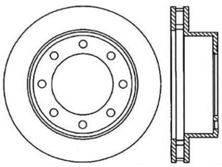 StopTech 00-05 Ford Excursion 4WD   99-04 F250 F350 Pickup Front Slotted & Drilled Left Rotor Hot on Sale