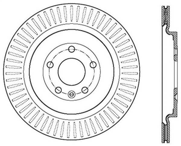 StopTech 2013-2016 Ford Taurus SHO Slotted Sport Rear Right Brake Rotor Online Hot Sale