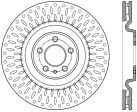 StopTech Premium High Carbon 13-14 Ford Mustang Shelby GT500 Left Front Disc Slotted Brake Rotor For Discount