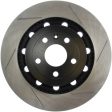 StopTech 17 Ford Flex  17 Ford Explorer w  Heavy Duty Brakes Front Left Slotted Rotor Hot on Sale