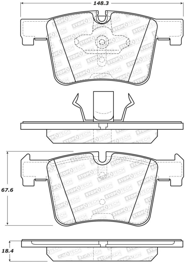 StopTech 14-16 BMW 228i Street Performance Front Brake Pads For Sale