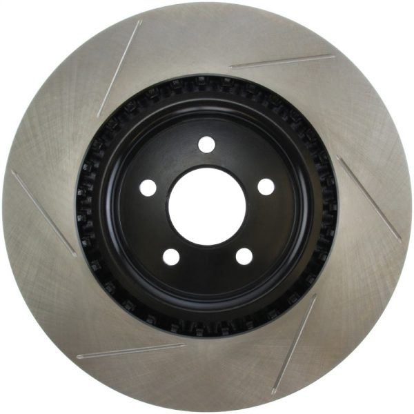 StopTech Power Slot 07-10 Ford Mustang Shelby Front Left Slotted Rotor Online Sale