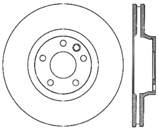 StopTech Power Slot 07-15 Audi Q7   04-17 Porsche Cayenne Front Left Cryo Slotted Rotor Cheap