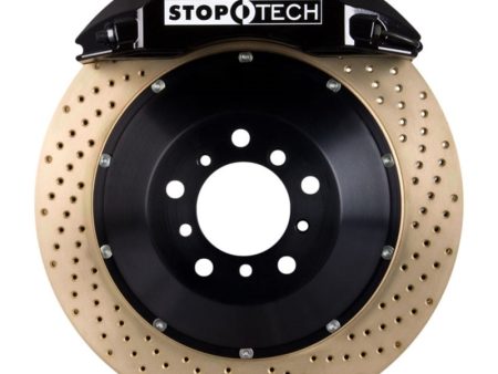 StopTech Porsche 911 05-10 Carrera Front BBK ST-60 Caliper Black   2pc Zinc Drilled 380x32mm Rotor Online now