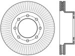 StopTech Power Slot 12-15 Ford F-250 F-350 Front Left Slotted Rotor Supply