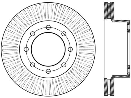 StopTech Power Slot 12-15 Ford F-250 F-350 Front Left Slotted Rotor Supply