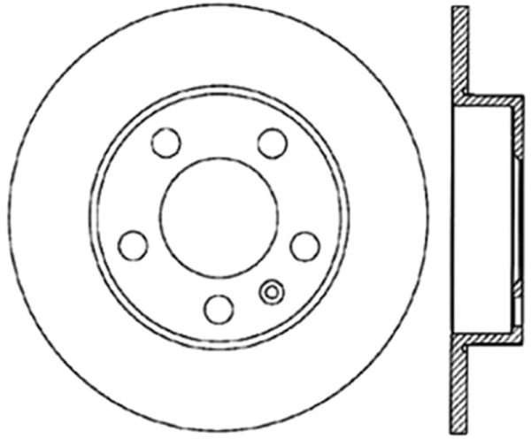 StopTech Power Slot 3 99-06 Audi TT (exc Quattro)   12 98-10 VW Golf Right Rear Slotted CRYO Rotor For Sale