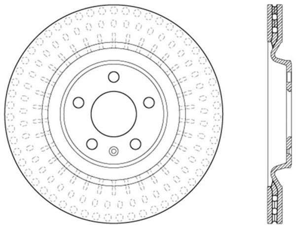 StopTech Power Slot 12-13 Audi A6 Quattro 11-12 A7 Quattro   10-13 S4 Rear Left Slotted Rotor Fashion