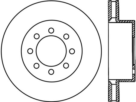 StopTech Power Slot 05-11 Ford F250 F350 PU 4WD Front Right Slotted CRYO-STOP Rotor on Sale