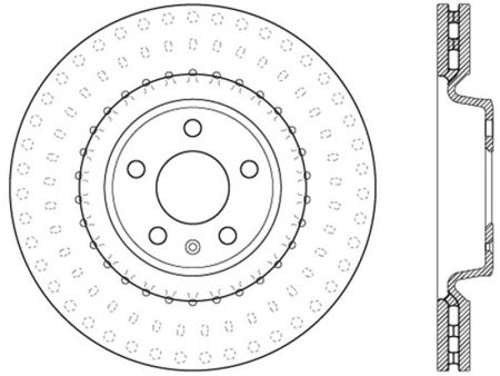 StopTech Power Slot 12 Audi A6 Quattro 11-12 A7 Quattro   7 11-13 S4 Front Left Slotted Rotor Online now