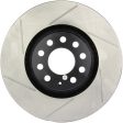 StopTech Power Slot 01-06 Audi Allroad   05-09 A4   6 99-04 A6   99-02 S4 Right Front Slotted Rotor Online now