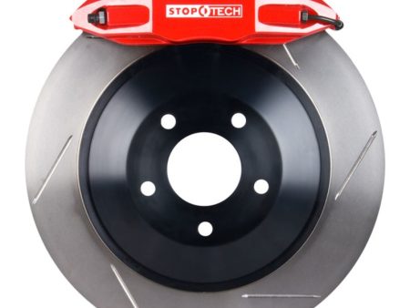 StopTech 06-12 VW GTI Front BBK w Red ST-41 Calipers 328x25mm Slotted Rotors For Discount