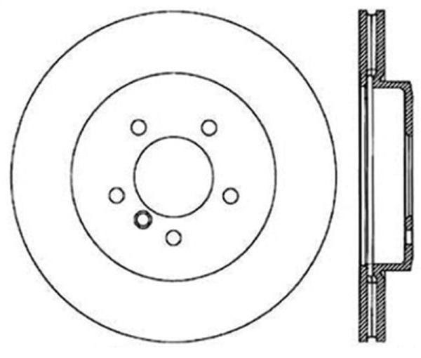 StopTech 2001-2005 BMW 330Ci   330i   330xi Front Right Cyro Slotted Rotor on Sale