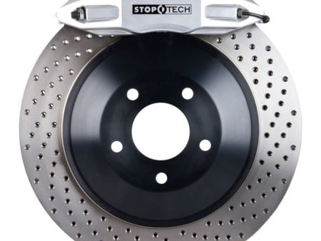 StopTech 06-12 VW GTI Front BBK w Silver ST-41 Calipers 328x25mm Drilled Rotors For Sale