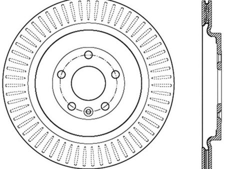 StopTech Sport Cross Drilled Brake Rotor - Front Right Fashion