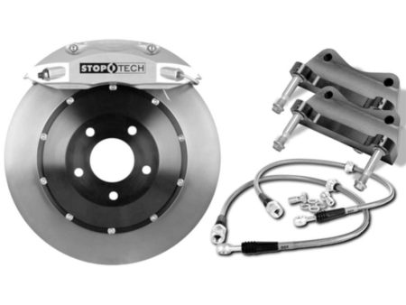 StopTech 07-10 BMW 335 Series BBK Rear Yellow ST-40 Calipers Drilled 345x28 Rotors For Discount