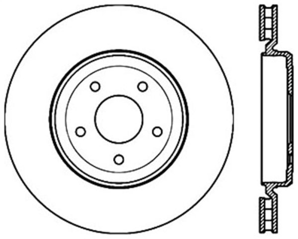 StopTech Power Slot 06-10 Corvette (Z06)   10 Corvette Grand Sport Rear Right Slotted CRYO Rotor Supply