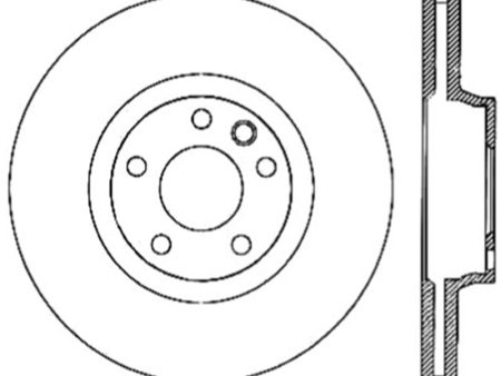 StopTech Power Slot 07-10 Audi Q7   03-10 Porsche Cayenne Cryo Right Front Slotted Rotor Online Hot Sale