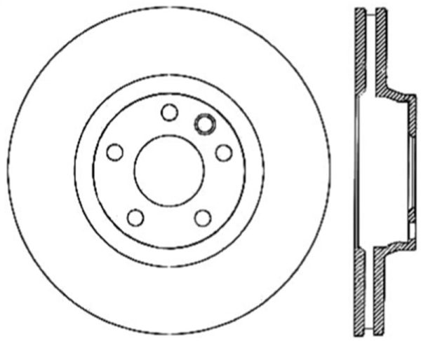 StopTech Power Slot 07-10 Audi Q7   03-10 Porsche Cayenne Cryo Right Front Slotted Rotor Online Hot Sale