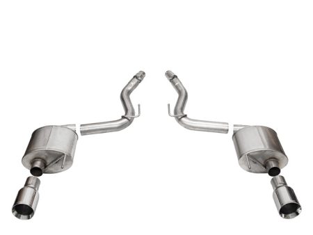 Corsa 2024 rd Mustang GT Touring Axle-Back Ex.Sys 3.0in Dual Rear Exit w 4.5in Straight CutTips Supply