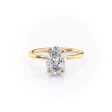 The Crown Kamellie Set With A 2 Carat Oval Lab Diamond Cheap