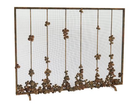 Cascading Blooms Fireplace Screen For Discount