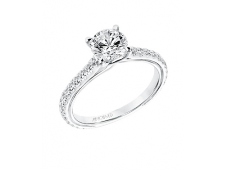 Artcarved Carmen Engagement Ring 31-V706ERW-E For Sale