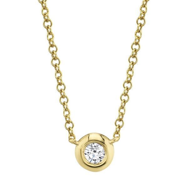 0.05CT DIAMOND BEZEL NECKLACE Online now