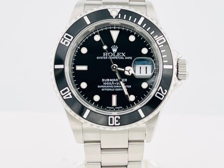 ROLEX SUBMARINER DATE Rolex 2 Year Warranty 16610 Online now