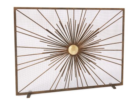 Sunburst Fireplace Screen Cheap