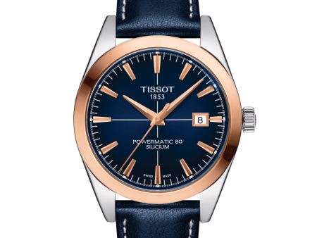 Tissot Gentleman Powermatic 80 Silicium Solid 18K Gold Bezel T927.407.46.041.00 Sale