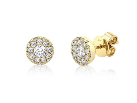 0.24CT-CTR(ROUND) 0.26CT-SIDE DIAMOND CLUSTER EARRING Supply