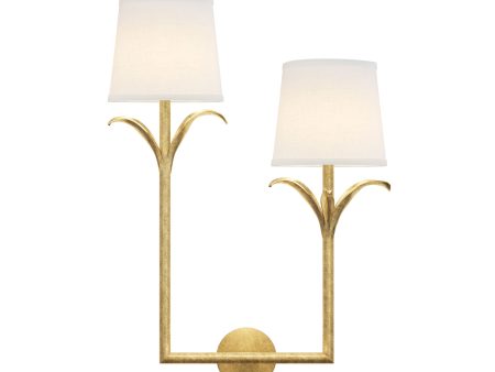 Lily Stems Sconce, Double For Discount