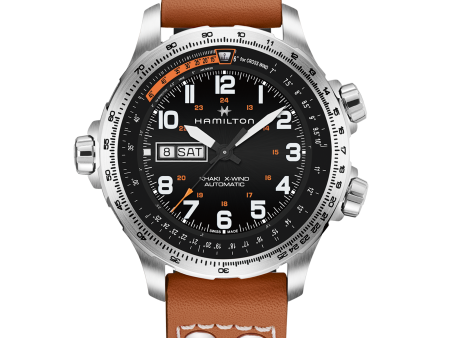 Khaki Aviation X-Wind Day Date Auto
 H77755533 For Cheap