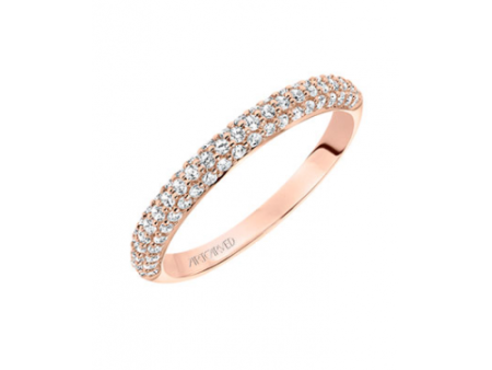 Artcarved Diamond Band Pink Gold-A Ladies Wedding Band 33-V9130R-L Supply